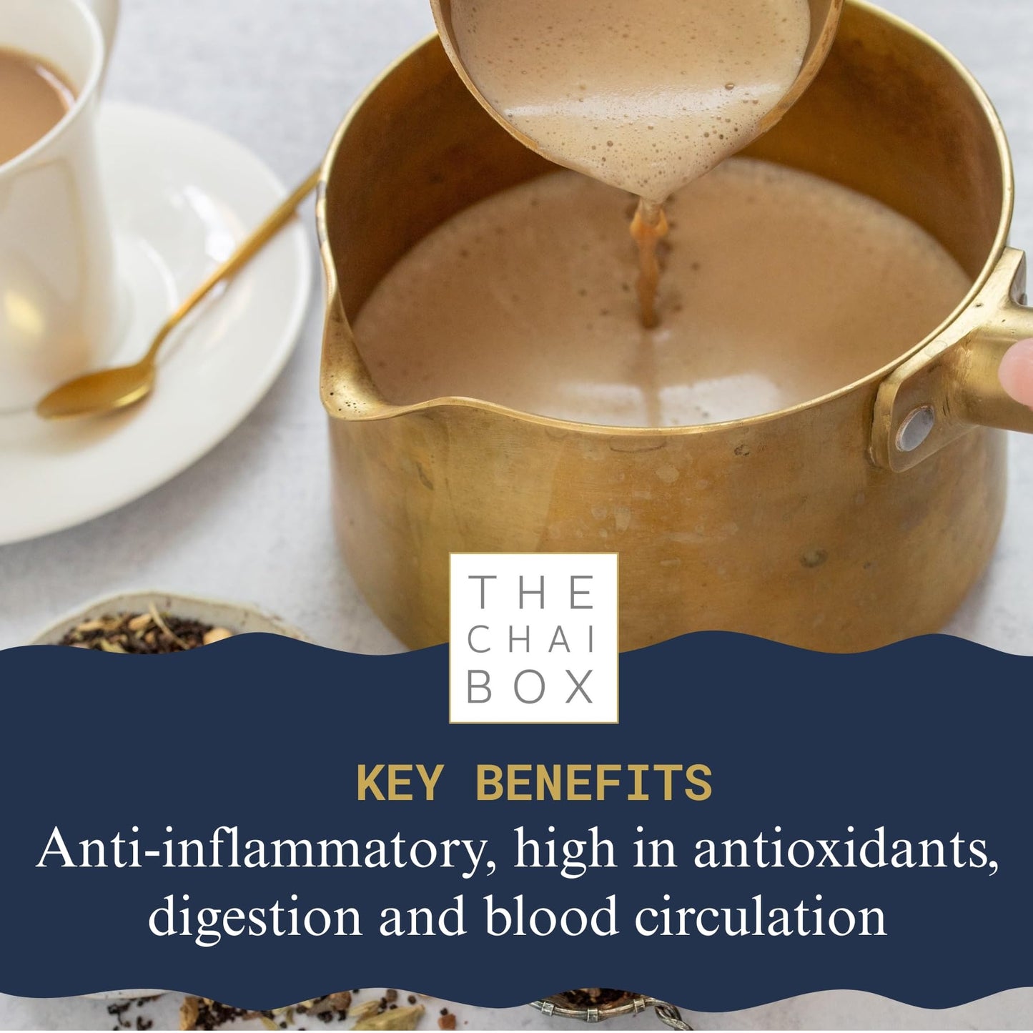 The Chai Box Loose Leaf 100% Organic Black Tea - Featured in Oprah's Favorite Things | Caffeinated Black Tea with Ginger, Cinnamon, Clove, Fennel