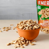 Emerald Nuts Roasted & Salted Cashews 12 Ct (1-Pack), 1.25 Oz Individual Snack Tubes, Plant-Based Protein, Kosher Certified, Non-GMO, Contains No