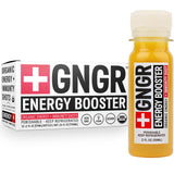 +GNGR Energy Booster - Organic Cold-Pressed Ginger Shot with Turmeric, Green Tea, Orange & Lemon Juice. Natural Energy Shot for Immune and Digestive