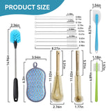 Heavy-Duty Multi-Purpose Kit chen Brush Set | for Meat Grinder, Mixer & Home Cleaning | Complete Kit for Stubborn Residue Removal (16-Piece Set)