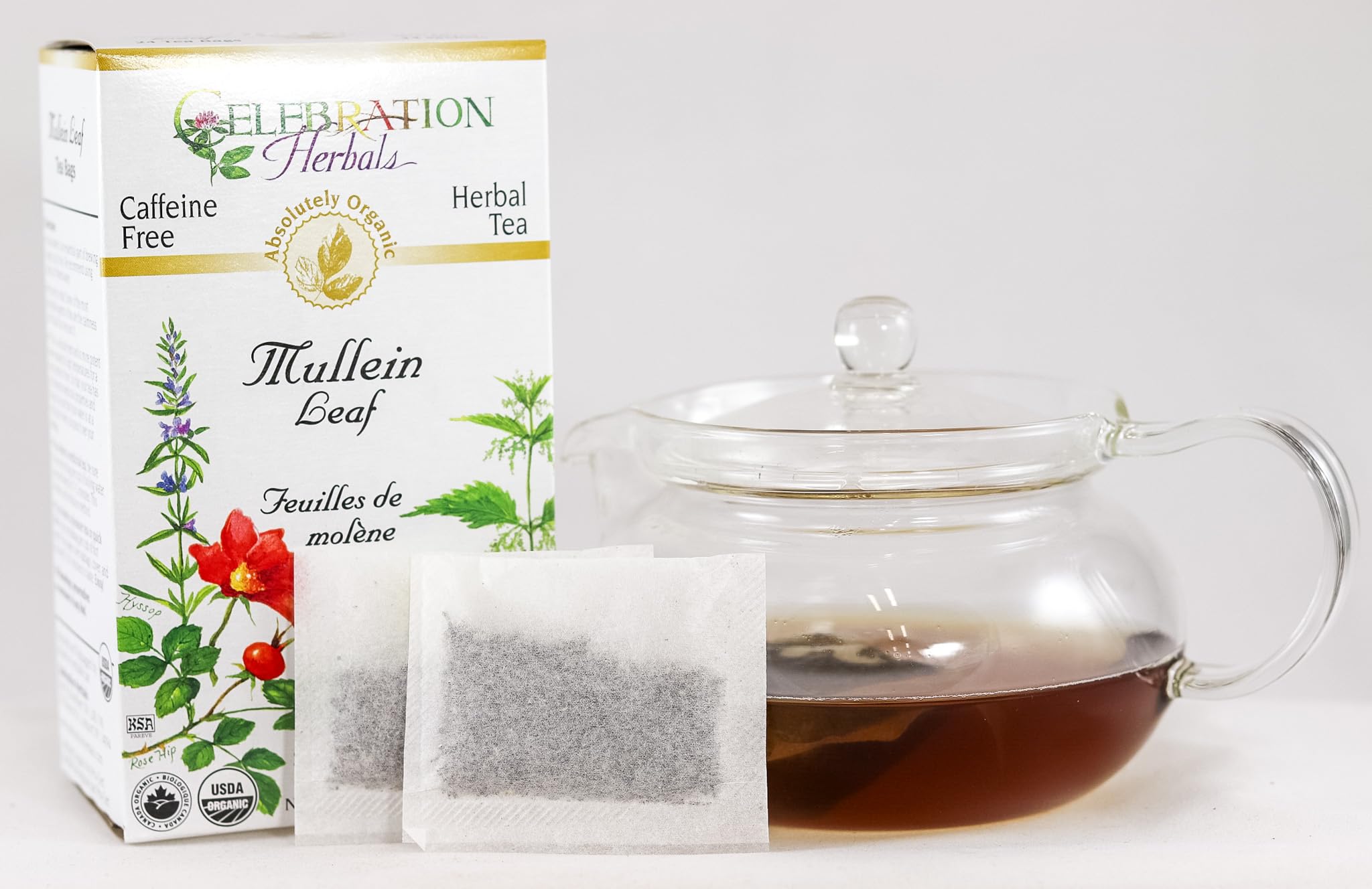 Celebration Herbals Organic Mullein Leaf Tea Bags 24 Count