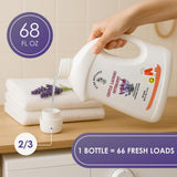 PURE BOTANIX Lavender Plant-Based Hypoallergenic Laundry Detergent, Gentle & Non-Toxic Soap for Sensitive Skin, EWG Verified, Concentrated, 68 Fl Oz |