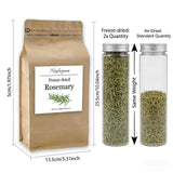 Freeze-Dried Rosemary Leaves, Vibrant and Lush, for Garnish Food/Spice Oil Making/Herbal Tea (Rosemary Leaves)