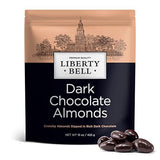 Dark Chocolate Covered Almonds | 15 Oz Bag | Crunchy Snack Nuts | Roasted Chocolate Covered Nuts | Office Candy Snack, Gourmet Party Favor & Gift