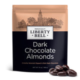 Dark Chocolate Covered Almonds | 15 Oz Bag | Crunchy Snack Nuts | Roasted Chocolate Covered Nuts | Office Candy Snack, Gourmet Party Favor & Gift