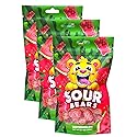 Sour Bears Gummy Candy, 3.7 oz Bags, Pack of 3 (Watermelon)