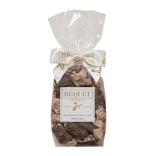 Béquet Caramel - Salted Mocha Gourmet Candy - Coffee Candy Individually Wrapped - Gourmet Sea Salt Caramel - Made in Montana - Kosher (Star D)