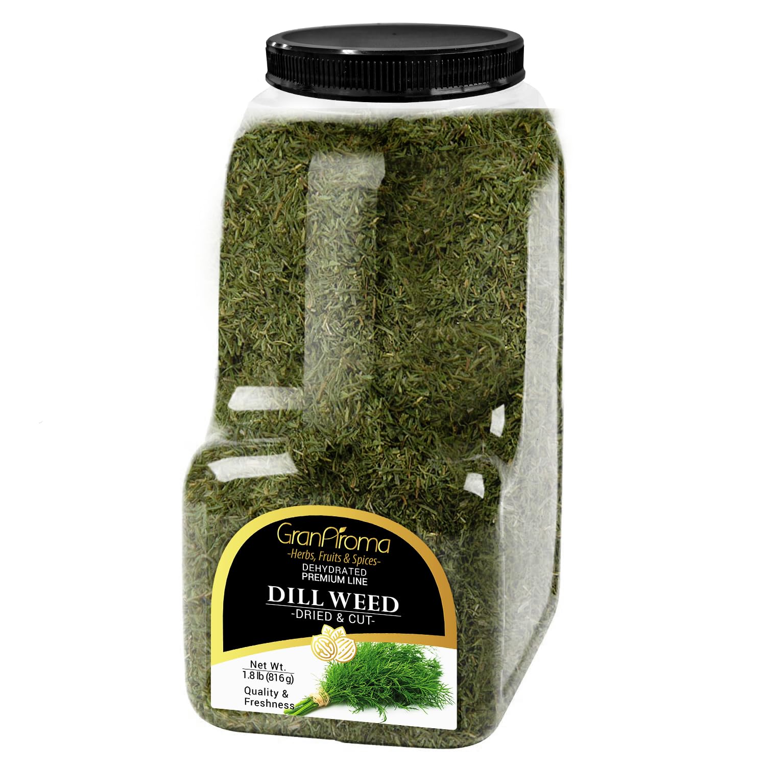 GranAroma Dill Weed, Garnish, Light Taste, Pickling & Brining (28.8 Ounce)