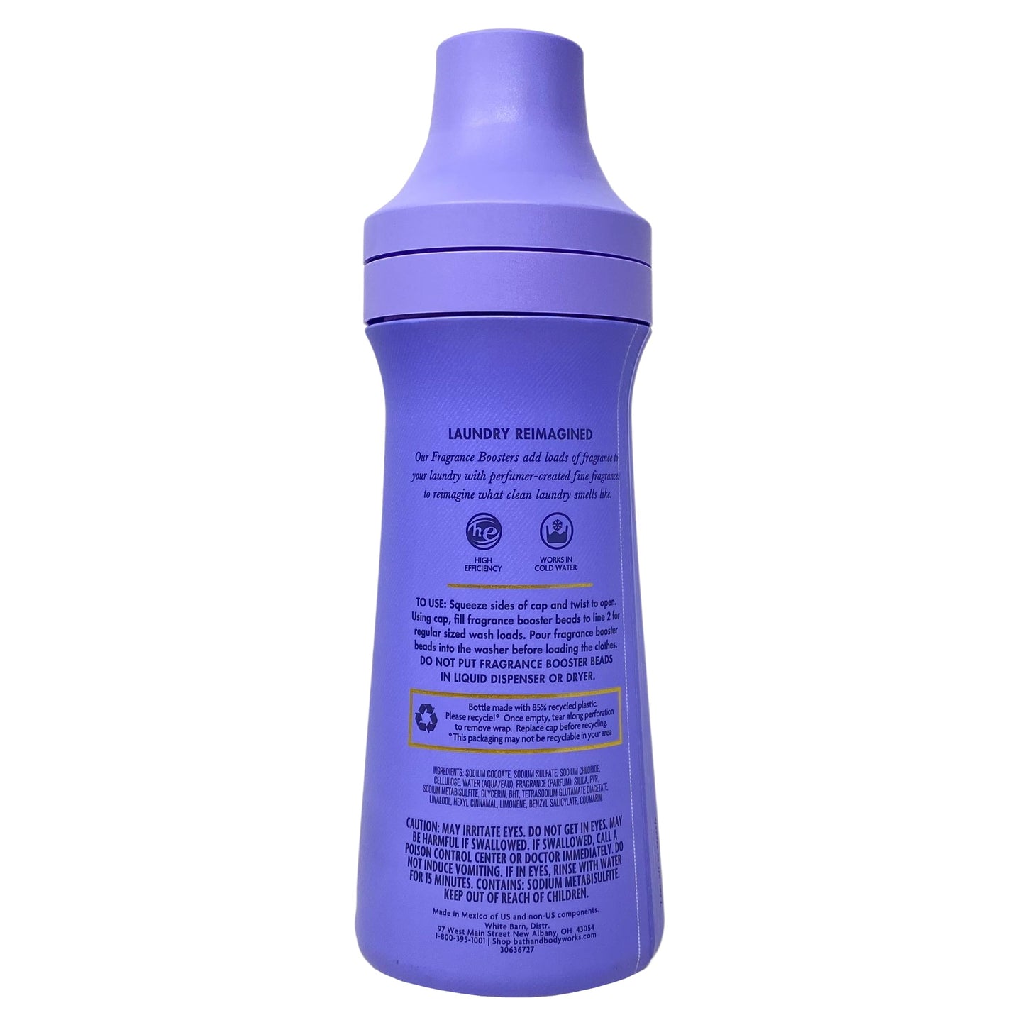 Bath & Body Works Lavender Vanilla Fabric Care Fragrance Booster with a Natural Oats Bar Soap