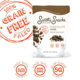 Sarah's Snacks Chocolate Chia Grain Free Granola | Paleo | Low Carb | No Refined Sugar | Gluten Free | Vegan | Dietitian Formulated | 10 oz Bag (Pack