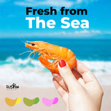 Fusion Select 2 Pk Uncooked Prawn Crackers - Multi-Colored Shrimp Chips for Sharing, Serving Snack Platters at Parties - Dehydrated Seafood Chips