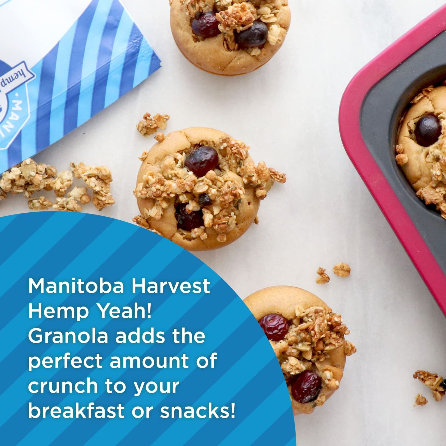 Manitoba Harvest Hemp Yeah Superseed Granola, Blueberry - 10oz - 11g Protein, 4g Fiber, 3.5g Omega 3 & 6 per 60g serving - With Hemp & Pumpkin Seeds