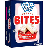 Pop-Tarts Baked Pastry Bites, Kids Snacks, School Lunch, Frosted Strawberry, 7oz Box (5 Pouches)