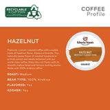 Gloria Jean's Coffees Hazelnut, Single-Serve Keurig K-Cup Pods, Flavored Medium Roast Coffee, 96 Count