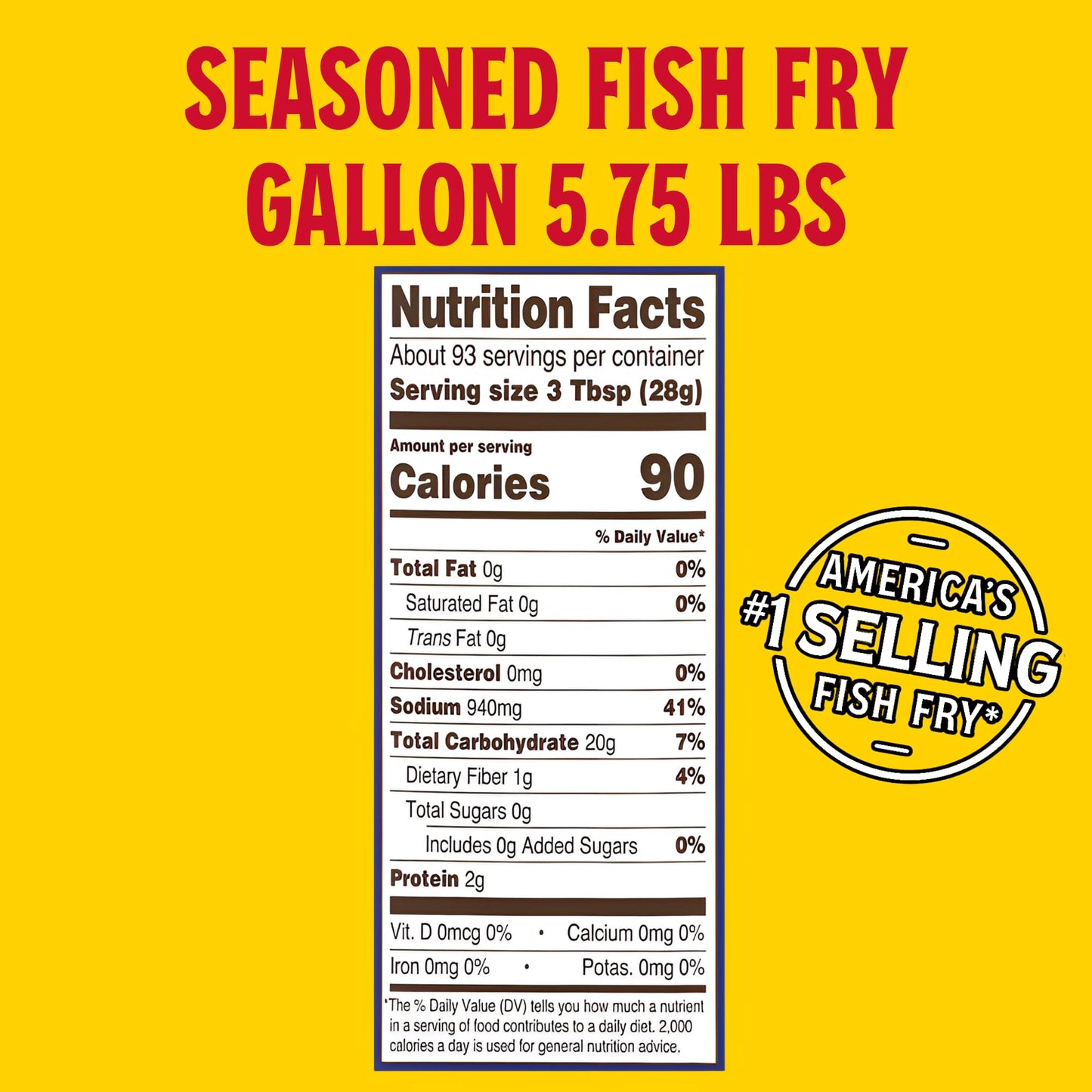 Louisiana Fish Fry Gallon Seasoned Crispy Fish Fry Seafood Breading Mix - 5.75 lbs Gift Pack
