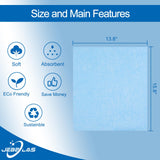 JEBBLAS Disposable Cleaning Towels and Dish Cloths, Reusable Towels,Handy Cleaning Wipes, 50 Count/Pack,Blue