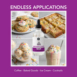 Dolce Flav Birthday Cake Extract - 2 Ounce Water-Soluble Kosher, Sugar-Free, Concentrated Festive Cake Flavoring for Frostings, Cupcakes & Desserts