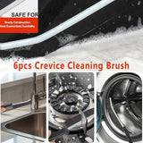 Washing Machine Cleaner Brush Set (6-Pcs) for Front & Top Load Washers - Deep Cleaning Kit for Rubber Seal, Drum, Dispenser, Tight Gaps & Multipurpose