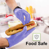 FifthPulse Biodegradable Disposable Nitrile Gloves - Small, 150 Count - Green, Food Safe Cooking Gloves - Powder and Latex Free, Textured Fingertips