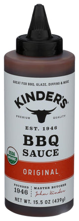 Kinders Organic Mild BBQ Sauce, 15.5 OZ
