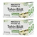 Mighty Sesame TahiniBars With Pistachio (2 Pack Total 12 Bars) 100 Calorie Bar, Gluten Free, Vegan, Nothing Artificial, Kosher