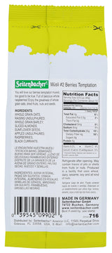 Seitenbacher, Muesli No2 Berries Temptation, 16 Ounce