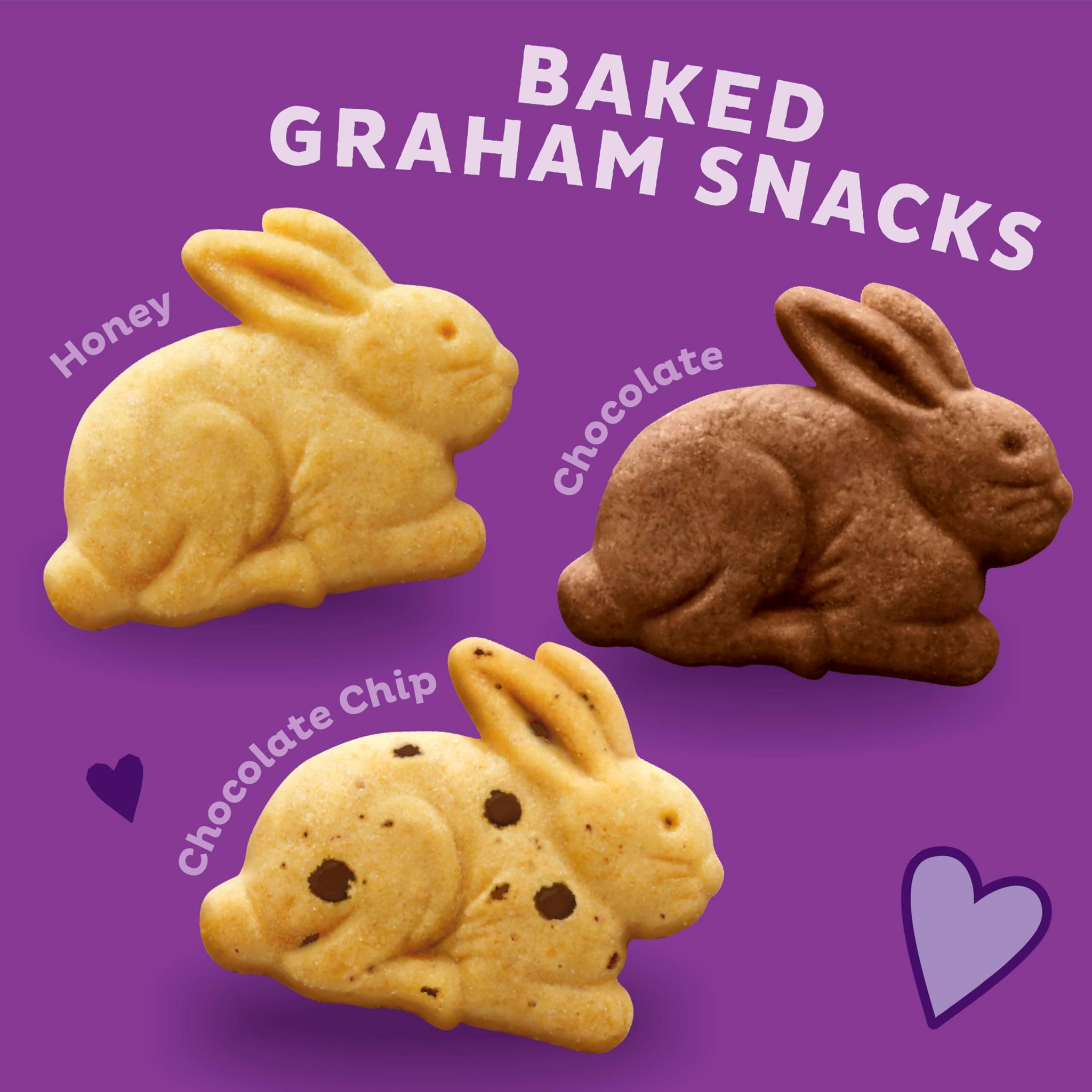 Annie's Organic Bunny Grahams Snack, Chocolate Chip, Chocolate & Honey, 1.25 Oz, 100 Count