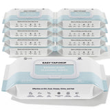 EASY TAP MOP Baking Soda Cleaning Wipes - Wet Floor Mopping Replacement Pad Refills Compatible with Swiffer Sweeper Mop - Larger & Thicker Disposable