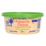 PALMETTO CHEESE Jalapeno Pimento Cheese Spread - Homestyle Spreadable Cheddar Cheese for Holiday Sides and Appetizers, Burgers, Crackers - Gluten