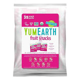YumEarth Organic Tropical Fruit Snacks (Pack of 35) - 0.7 Ounce Snacks Packs - Non GMO, Gluten Free, Vegan, Dye Free - Pineapple, Raspberry, Mango
