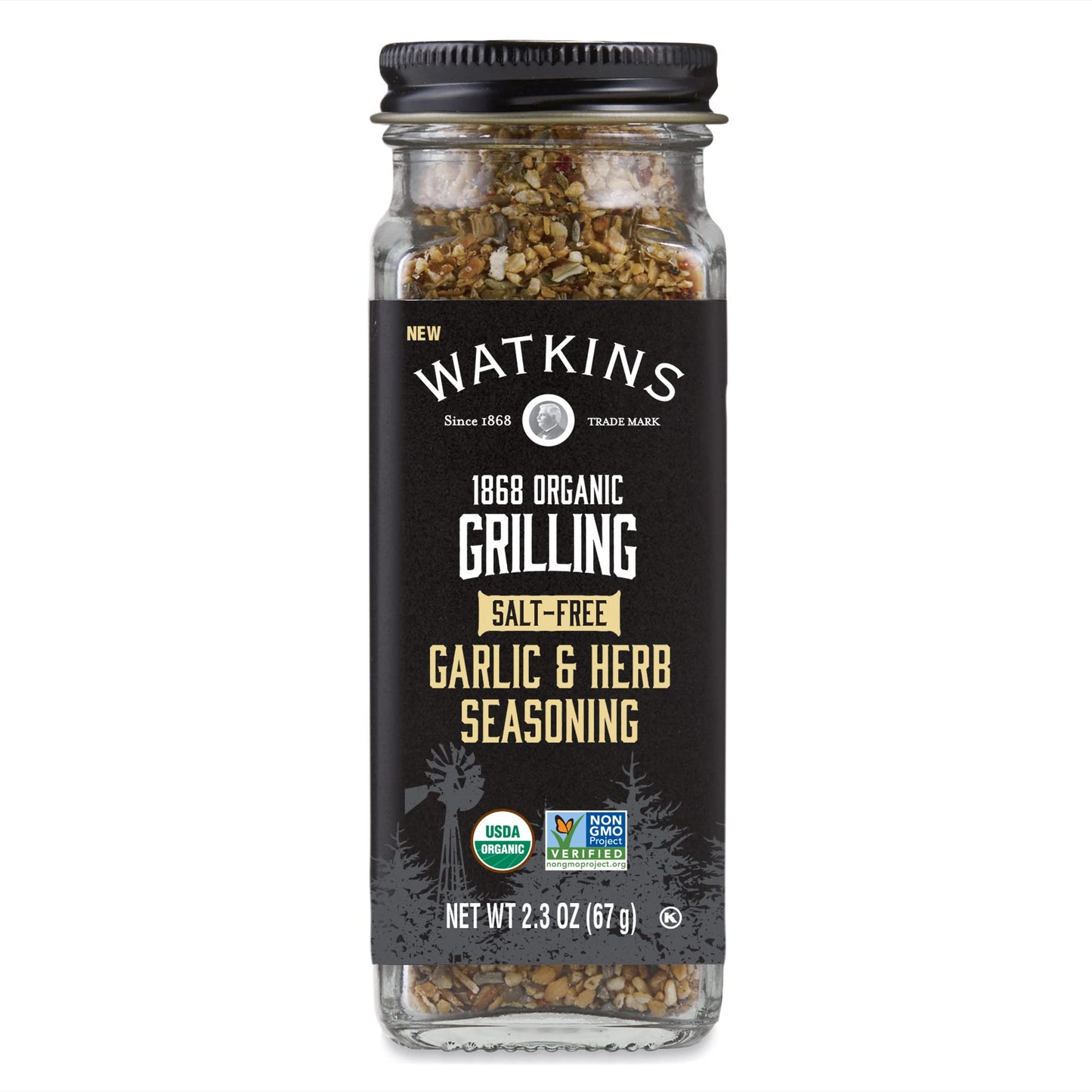 Watkins 2305863 2.6 oz Garlic Herb Salt Free Organic Seasoning - Pack of 12