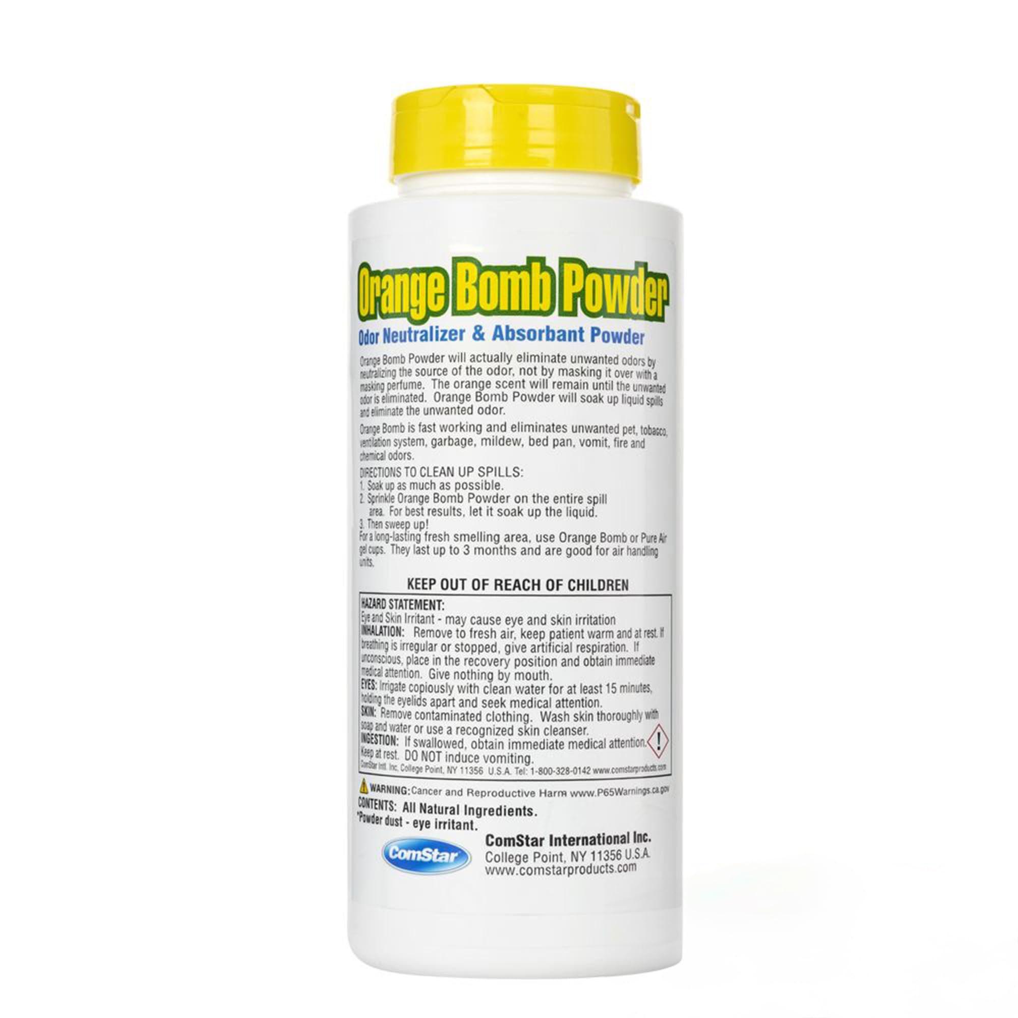 ComStar Orange Bomb Powder,16 Ounces, Absorbent Odor Neutralizer, Fast-Acting, Long-Lasting Freshness, Eliminates Unwanted Odors from HVACR Systems