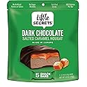 Little Secrets Dark Chocolate Caramel Nougat Bars | 5 Snack Bars | Made in Europe | Nothing Artificial & No Sugar Alcohols | Sustainable Cocoa | 3.9