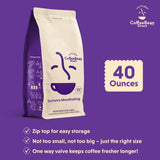 Coffee Bean Direct Sumatra Mandheling, Whole Bean Coffee, Arabica Coffee, Light Roast, 2.5 Pound Bag (Pack of 1)
