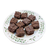 10-PIECE 3 OZ Chocolate Gourmet Homemade Snack with Nuts GIFTBOX Shape CHOCOLATE-GIFTBOX-2D