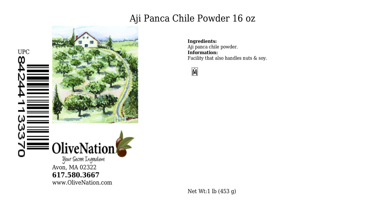 OliveNation Aji Panca Chile Powder, Ground Dried Peruvian Chili Peppers - 16 ounces