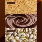 Dubai Chocolate Bar Kit,Mildly Bitter But Not Greasy, Movie Theater Candy,Nutty Fruity Dubai Chocolate,Enhanced Sandwich Texture