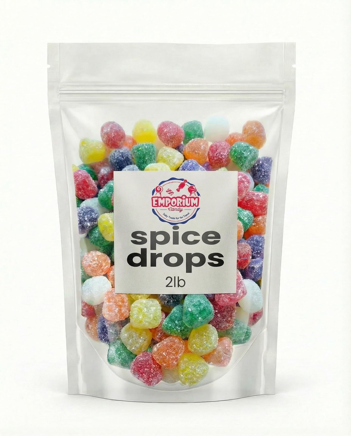 Spice Drops Gumdrops Candy 2 lb - Old Fashioned Assorted Spice Jellies, Chewy Gum Drops Bulk, Individually Flavored Classic Treat for Baking