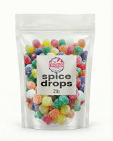 Spice Drops Gumdrops Candy 2 lb - Old Fashioned Assorted Spice Jellies, Chewy Gum Drops Bulk, Individually Flavored Classic Treat for Baking