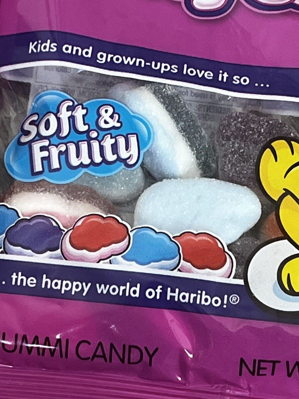 Haribo Berry Clouds 4 Pck 3.1 Oz (88g)
