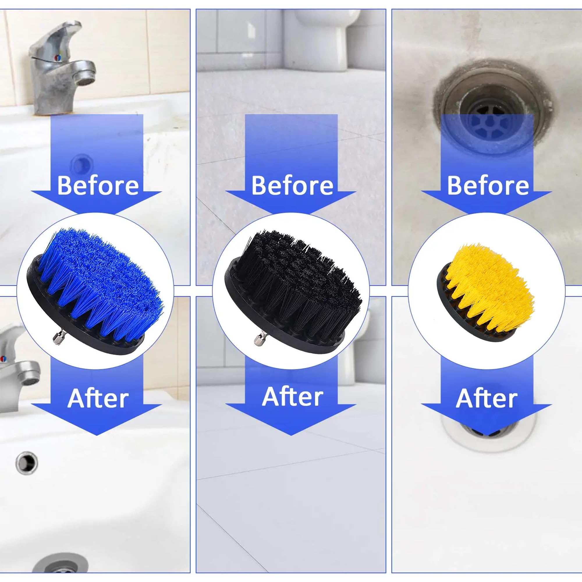 MB Stone Care Easy Oxy Marble Tile Grout Cleaner with Drill Brush KIT - Cleans Granite, Stainless Steel, Fabric, Quartz, Glass (Quart Bundle)