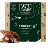 Toasted S'mores Bar Winter Mint Artisan S'mores Kit, Contains Dark Mint Chocolate Squares, Spiced Graham Crackers, and Vanilla Marshmallows, Pack of 4