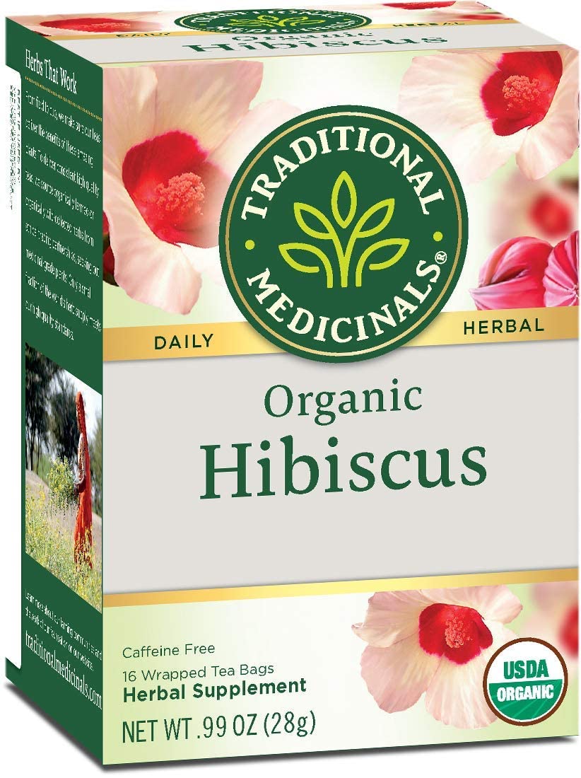 Herb Tea, 100% Organic, Hibiscus, 16 Bag (Pack of 6) (Value Bulk Multi-Pack)