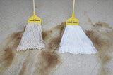 Rubbermaid Commercial Medium Disposable Mop, 5 Inch Headband, Janitorial Cleaning Supplies and Equipment for Mopping/Cleaning