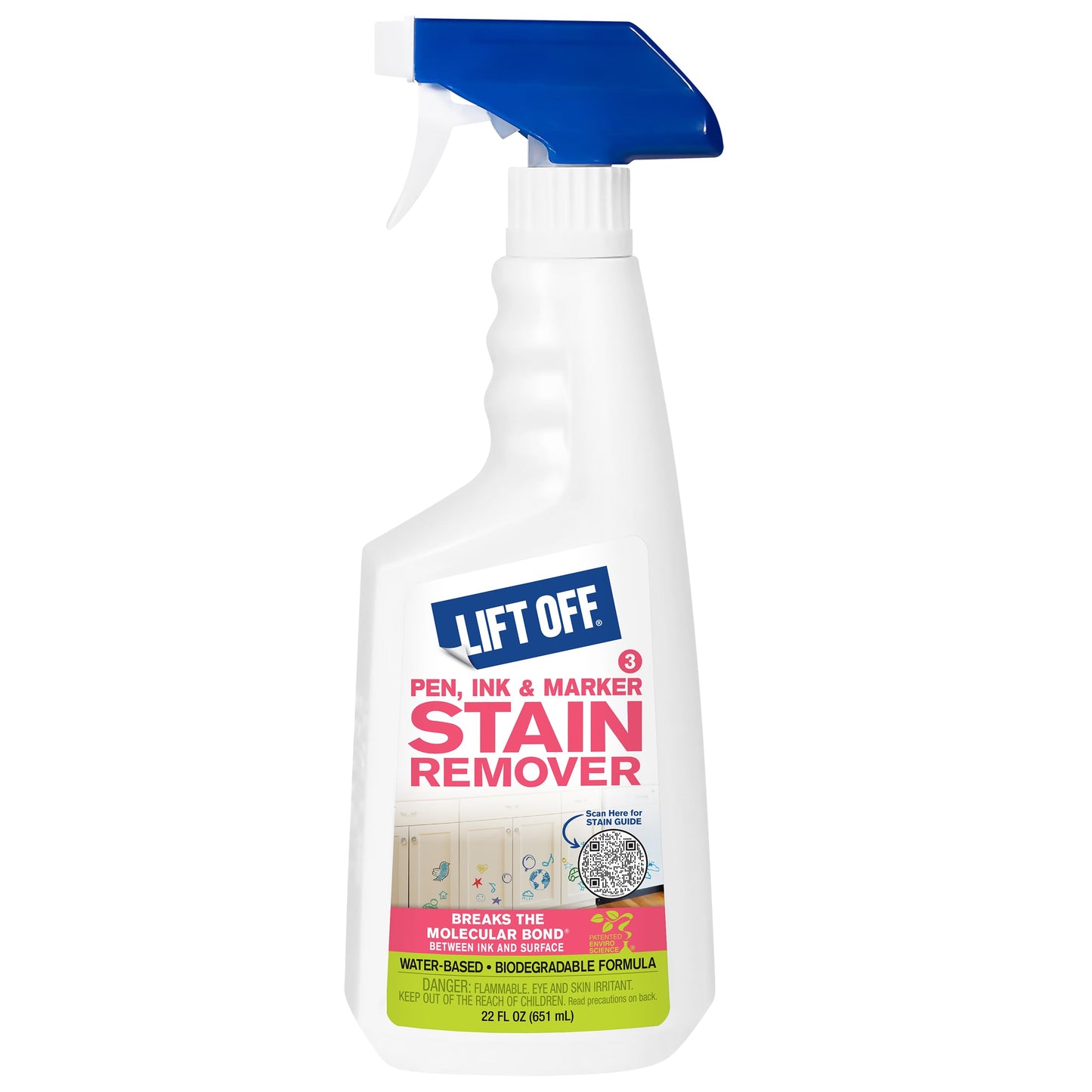 Motsenbocker's Lift Off 40901 Pen, Ink & Marker Stain Remover - Removes Nail Polish, Makeup, and Dyes From Walls, Countertops, Tile, and More