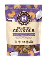 Healing Home Foods Cashew Coconut Crunch, Gluten Free Granola Mix Made with Coconut, Cashews & Almonds, Nut Granola Clusters for Yogurt, Cereal