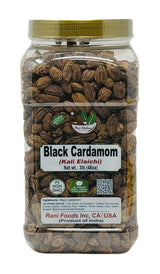 Desi Kitchen Black Cardamom (Kali Elaichi) - 3lb (48 oz) | Whole Pods | Premium Quality | Non-GMO | No Artificial Colors or Preservatives | Product