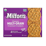 Milton's Organic Crackers, Multi-Grain - Certified Organic, Non-GMO Project Verified, Kosher, Made With 4 Whole Grains & 3 Seeds, Great