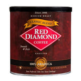 Red Diamond Ground Coffee | Classic Blend | Medium Roast | Arabica Beans | Smooth & Rich Flavor | 34.5 Ounce Resealable Can