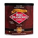 Red Diamond Ground Coffee | Classic Blend | Medium Roast | Arabica Beans | Smooth & Rich Flavor | 34.5 Ounce Resealable Can